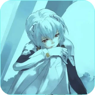Telegram sticker 📖 Rei Ayanami @evangelionsti