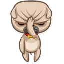 Sticker 😑 Zac The Pug