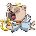 Telegram sticker 😇 Zac The Pug