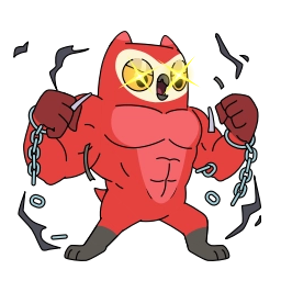 Telegram sticker ⛓️ Moonbirds Originals #3418 @sticker_bot