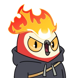 Telegram sticker 😠 Moonbirds Originals #3418 @sticker_bot