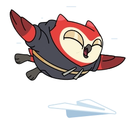 Telegram sticker ✈️ Moonbirds Originals #3418 @sticker_bot