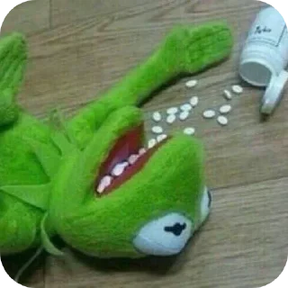 Telegram sticker 💊 Kermit Battle Pack