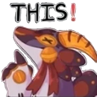 Telegram sticker ❗ сосарка • @Leafpool_myp , автор стикеров - не я.