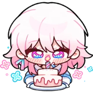 Телеграм стикер 👄 Honkai star rail sticker
