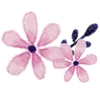 Sticker 🌸 watercolor flowers  ♡  @ririmoji
 by NAKAYUKA (line)