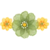 Sticker ➖ watercolor flowers  ♡  @ririmoji
 by NAKAYUKA (line)