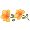 Sticker ➖ watercolor flowers  ♡  @ririmoji
 by NAKAYUKA (line)