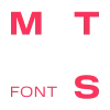 Sticker 🥚 MTS Fonts @FF0032_red