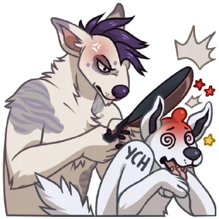 Telegram sticker 😡 Leios the Eggdog (Twitter: @Bullple)