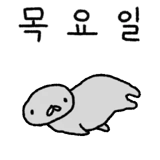 Video sticker 👍 @KakaoEmoji 정신을 놓아버린 헐랭이물개