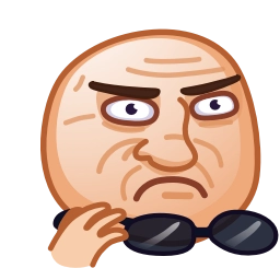 Telegram sticker 😕 Meme Emoji #2 @TgSticker