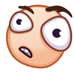 Telegram sticker 😮 Meme Emoji #2 @TgSticker