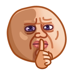 Telegram sticker 🤫 Meme Emoji #2 @TgSticker