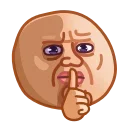 Video sticker 🤫 Meme Emoji #2 @TgSticker