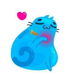 Sticker 💙 Cat20-Emojis