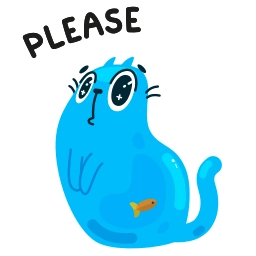 Sticker 💙 Cat20-Emojis