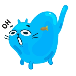 Sticker 💙 Cat20-Emojis