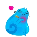 Video sticker 💙 Cat20-Emojis