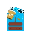 Video sticker 💙 Cat20-Emojis