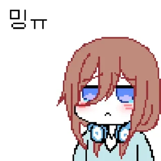 Telegram sticker 😢 miku