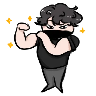 Sticker 💪 ростик-чибик тг: viammiaw :: @fStikBot