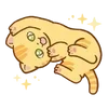 Sticker 🌟 hey, orange cat!! @kiokome