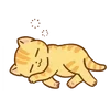 Sticker 🌟 hey, orange cat!! @kiokome