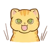 Sticker 🌟 hey, orange cat!! ...