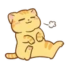 Sticker 🌟 hey, orange cat!! @kiokome