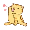 Sticker 🌟 hey, orange cat!! @kiokome