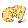 Sticker 🌟 hey, orange cat!! @kiokome