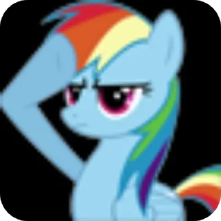 Telegram sticker 🫡 Pony Chocholoo @Shumbowl