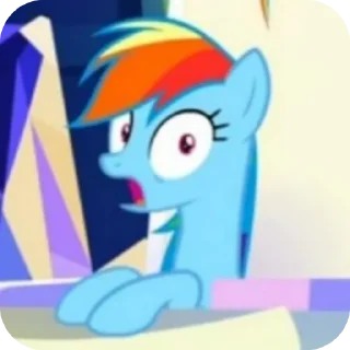 Telegram sticker 😧 Pony Chocholoo @Shumbowl