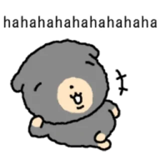 Telegram sticker 😆 kkiwoong the puppy  ♡  @ririmoji
by 도톰 dotom (kkt)
