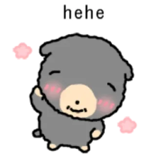 Telegram sticker 🤭 kkiwoong the puppy  ♡  @ririmoji
by 도톰 dotom (kkt)