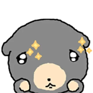 Telegram sticker 🤩 kkiwoong the puppy  ♡  @ririmoji
by 도톰 dotom (kkt)