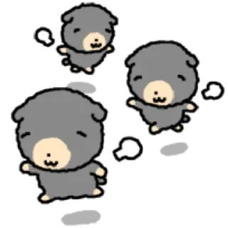 Telegram sticker ☺️ kkiwoong the puppy  ♡  @ririmoji
by 도톰 dotom (kkt)