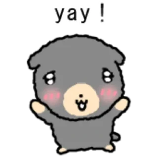 Telegram sticker 🥰 kkiwoong the puppy  ♡  @ririmoji
by 도톰 dotom (kkt)