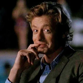 Telegram sticker ☕️ - ᗷY @ahMshY 𓉮 . Patrick jane