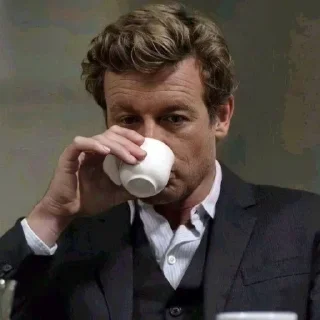 Telegram sticker ☕️ - ᗷY @ahMshY 𓉮 . Patrick jane