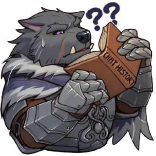 Video sticker 🤨 Blaidd by Rubber Bark