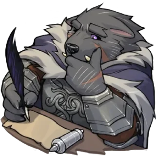 Sticker ✍️ Blaidd by Rubber Bark