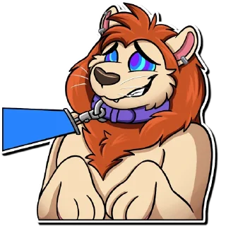 Video sticker 🐱 Micks the lion