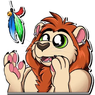 Telegram sticker 😍 Micks the lion