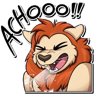 Video sticker 🤧 Micks the lion