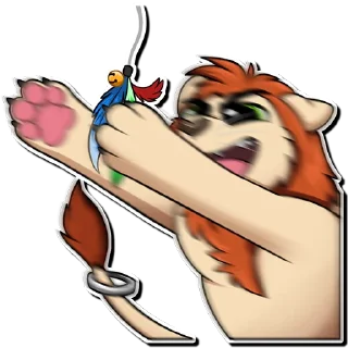 Telegram sticker 😳 Micks the lion