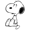 Telegram sticker 😕 Snoopy's Moods