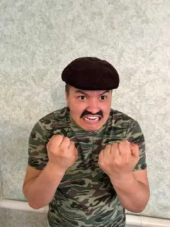 Telegram sticker 😜 Батёк Офицал ➡️ @Ctikerubot