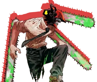 Telegram sticker 😈 Denji Chainsaw Man @Anak_kucing_stiker